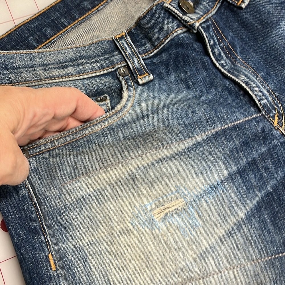 RAG & BONE "The Dre" Distressed Cotton Surfer Rep Wash Boyfriend Jean SZ 29 - Picture 6 of 16
